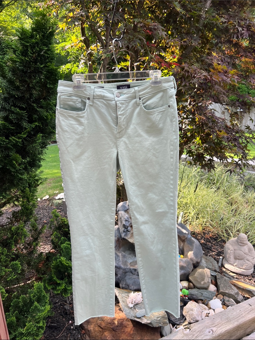 NYDJ Mint Green Straight Leg Jeans